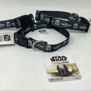 🎁 NWT Disney Star Wars Mandalorian Yoda Stormtrooper Grey Dog Collar